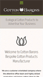 Mobile Screenshot of cottonbarons.co.uk